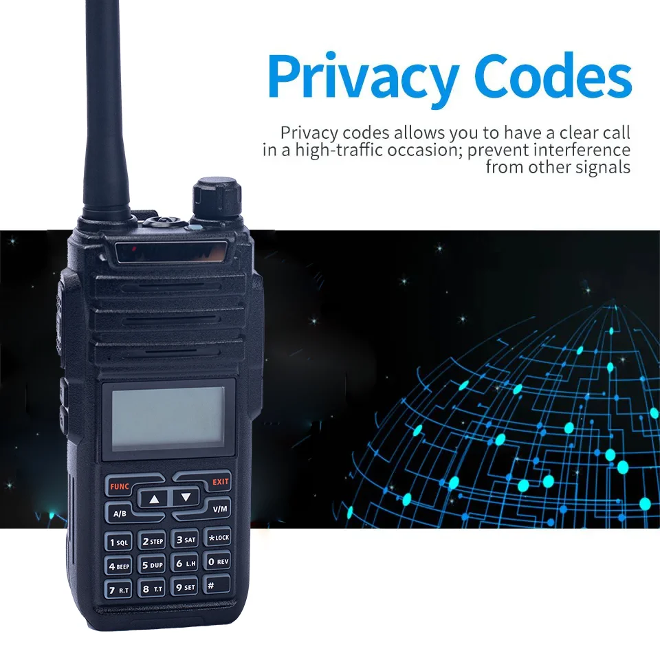 Novo intercomunicador portátil original huiyton HT-990A para equipe de serviço turístico autônomo ao ar livre intercomunicador especial de forte penetração