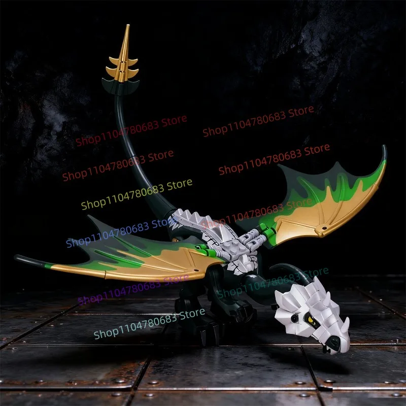 

MOC New Doll Building Blocks Mini Doll Dragon Mount Wings Animal Toy Ornaments Splicing Holiday Gift Collection