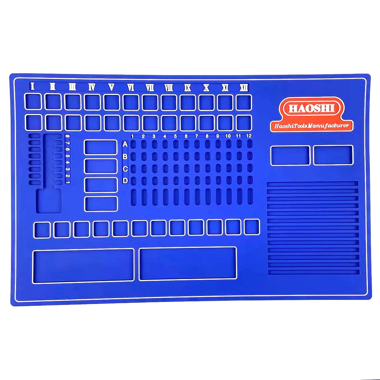 Rubber Anti-Skid Repair Classification Mat, Dismantle and Classify Small Tools Computers, Phone,Screws Tool, Car Remote Control