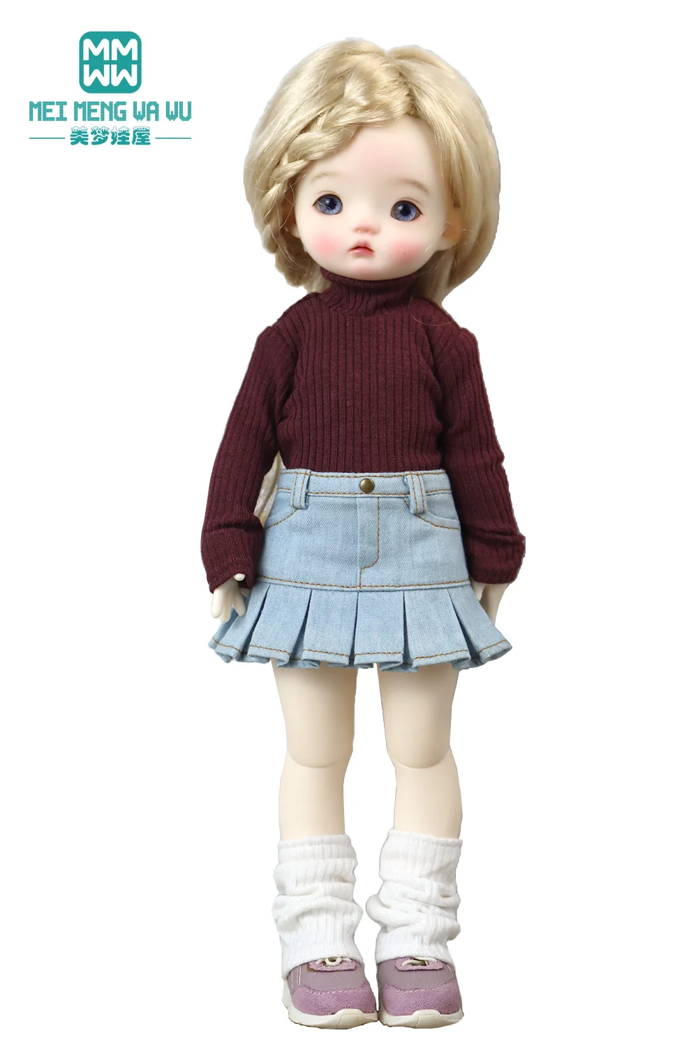 

Toys Stylish mini pleated skirt Fits 30cm 1/6 BJD YOSD MYOU Gift for Girls