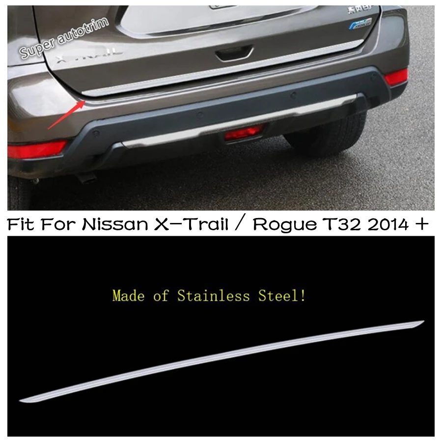 

Rear Tailgate Trunk Door Protector Strip Cover Trim 1PCS Fit For Nissan X-Trail / Rogue T32 2014 - 2020 External Spare Parts