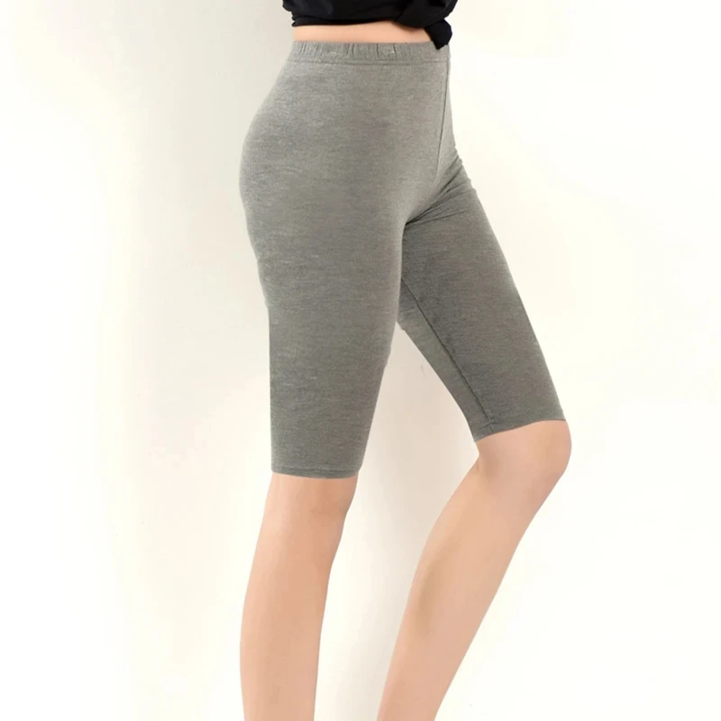 Legging For Women s Summer Style Modal Fertilizer Plus size 7XL Soft Breathable Candy Color Female Knee Length Pants