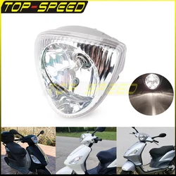 Scooter Front Headlamp Bulb Head Lamp DRL Hi/Lo Beam For Piaggio FLY 50 100 125 2T 4T Euro 3 Liberty 50 125 Motorcycle Headlight