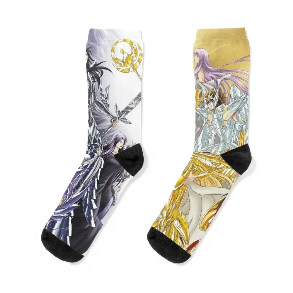 

Saint Seiya Knights of the Zodiac Socks custom Run loose winter thermal Socks For Women Men's