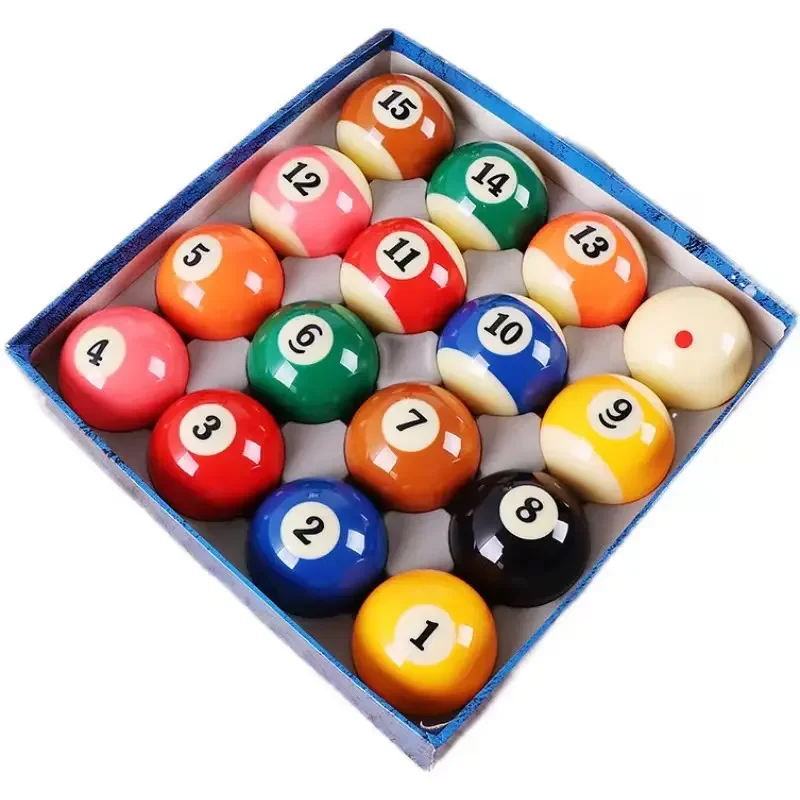 

2023 High-grade American 16 pcs fancy style regular size snooker billiard balls set complete pool table accessories