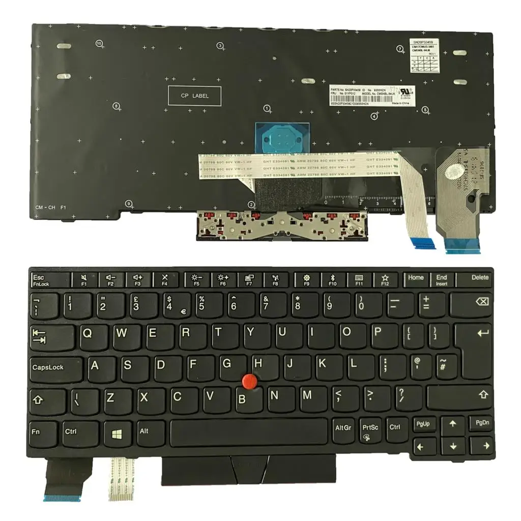 

NEW For Lenovo Thinkpad X280 (20KF 20KE) A285 X395 X390 Keyboard No Backlit UK