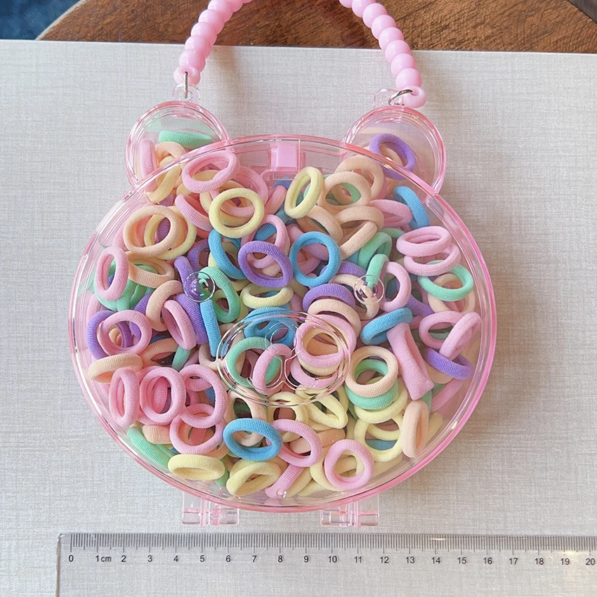 2026 Neue Haargummis in Schweineform für Kinder, hochelastische Haarbänder in Bonbonfarben, Haargummis für Mädchen und Frauen – Detail 10