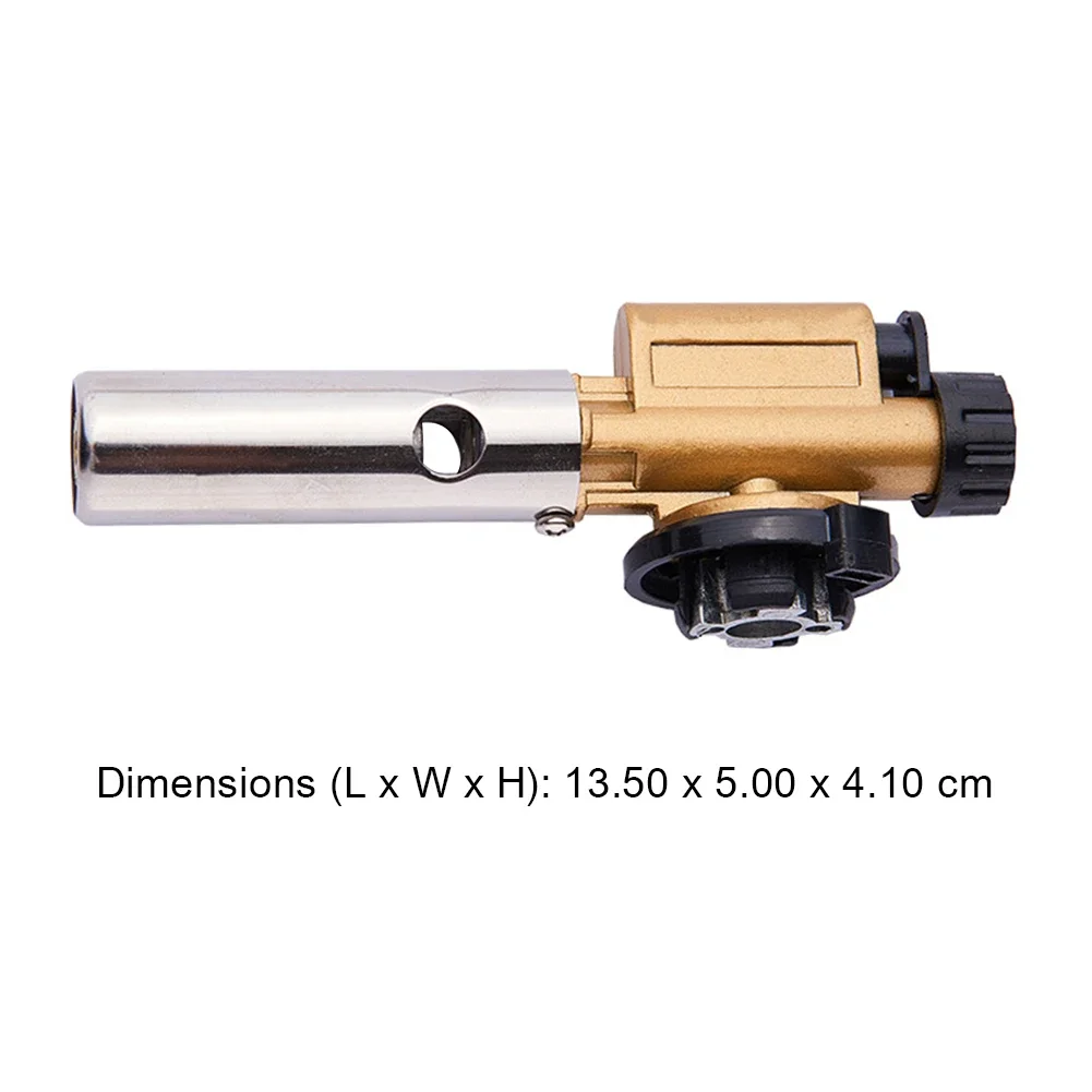 Metal Welding Torch Butane Burner Nozzle Flame Gun Outdoor Portable Lighter Camping BBQ Heating Ignition Flamethrower Gas Burner