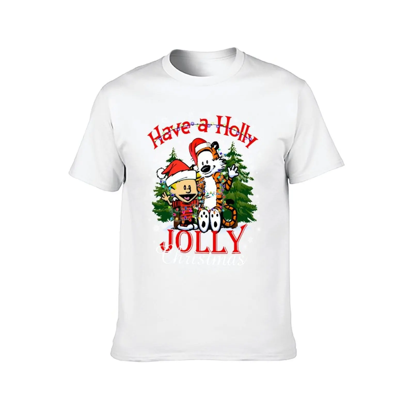 Create A Calvin Arts Fans Hobbes Have A Jolly Christmas Vintage Better T-Shirt funny t shirts man T-Shirt - Image 2