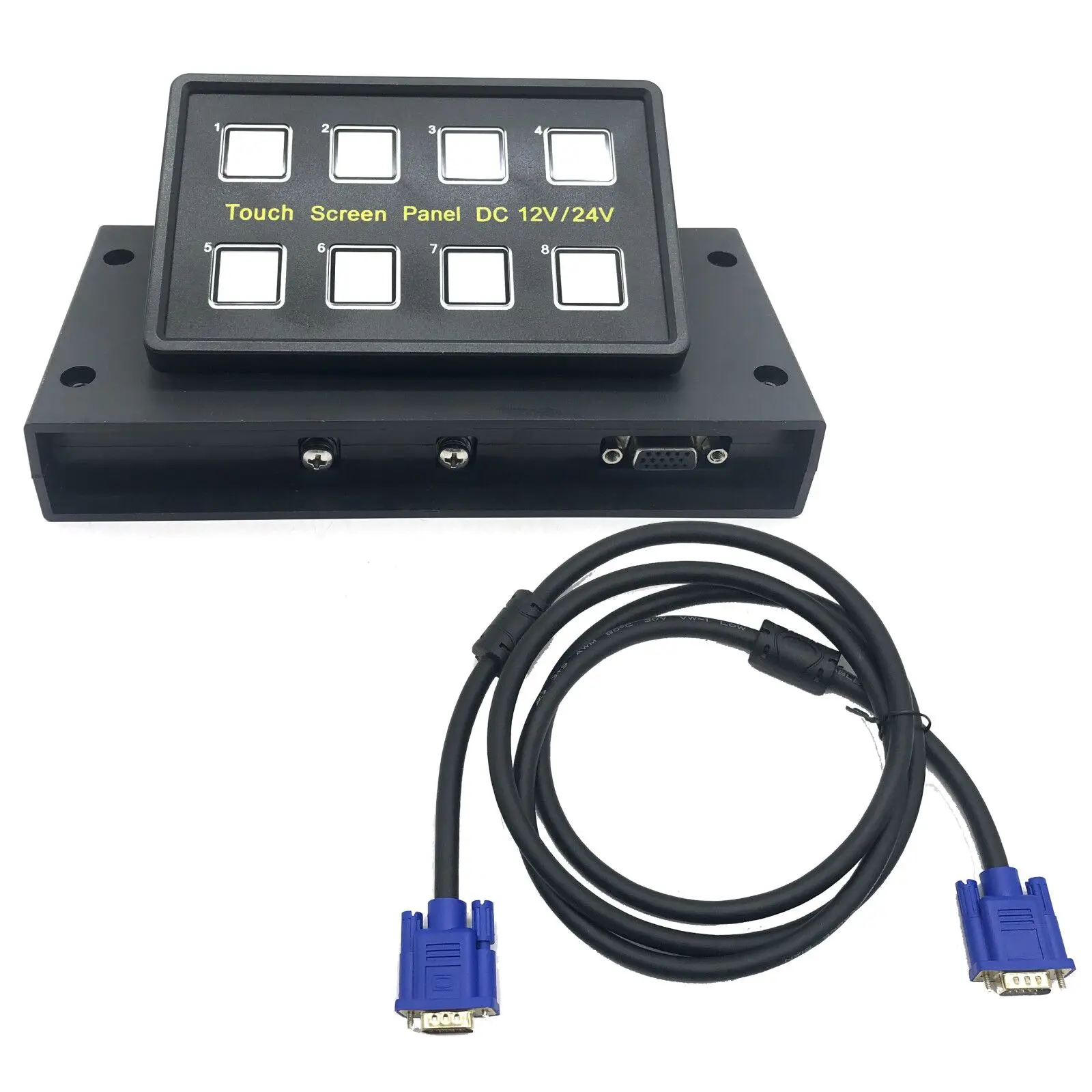 12 V/24 V 8 Gang Blaue LED Kapazitive Sense Touchscreen Switch Panel Box für Auto Marine Boot Caravan