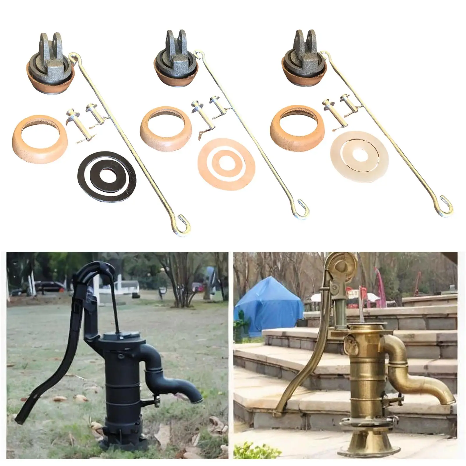 Replacement Piston Kit for Type 75 Hand Pump, Pins And Washers, Replacement And