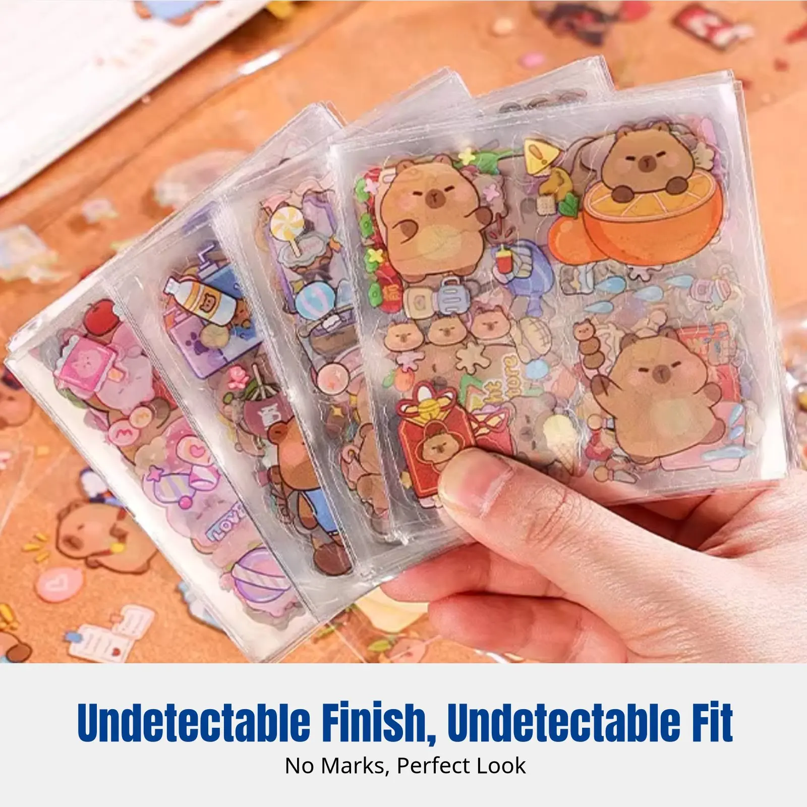 

Набор наклеек для блокнотов, милые мультяшные прозрачные водонепроницаемые ПЭТ-наклейки, для девочек и детей, для декора своими руками, для чехлов для телефонов, для скрапбукинга