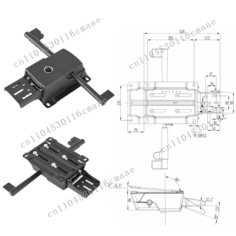 Adjustable Sliding Chassis Accessories Lunch Break Chair Bracket  Office Chair Tray Base Office  Chassis Special