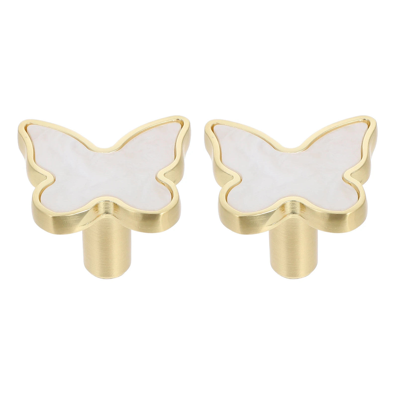 

2 Pcs Single Hole Butterfly Handle Zinc Alloy Drawer Knobs Cabinet Door Hardware Dresser Pulls for Kitchen Bathroom Bedroom