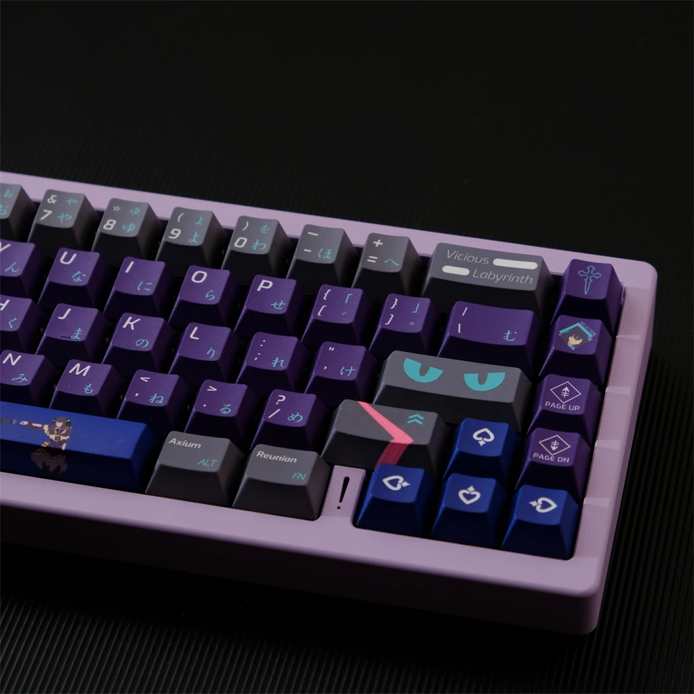 129 tasti ARCAEA Keycaps PBT Keycaps Cherry Profile tasti a sublimazione a cinque lati per interruttori Cherry MX tastiera meccanica