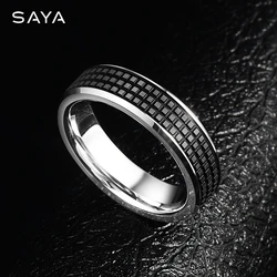 New Rings For Men Fashion High Hardness Temperament Senior Finger Single Trend Business Gift,Engraving