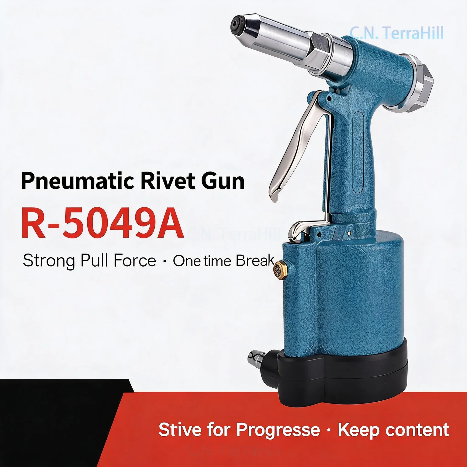 Industrial Pneumatic Rivet Gun Blind Rivet Tool Stainless Steel Core Pull Riveter Three-Jaw Riveting Machine