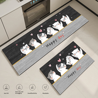 Cat Kitchen Corner Absorbent Non-slip Vinyl Rug Quality Washable Long Floor Mat Bedroom Hallway Corner Bathroom Doormat Carpet