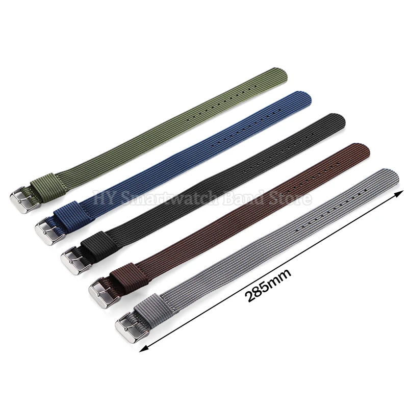 حزام ساعة من النايلون الناعم لسوار المعصم الرياضي العسكري من Seiko لأوميغا لاستبدال رولكس للرجال والنساء سوار معصم مجدول