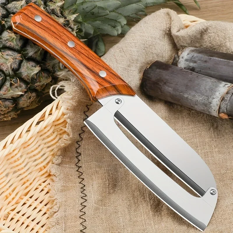 Thickened Peeling Knife Pineapple Peeler Remover Stainless Steel Pineapple Eye Cutter Cutter Cane Peeling Knife Kitchen Gadgets