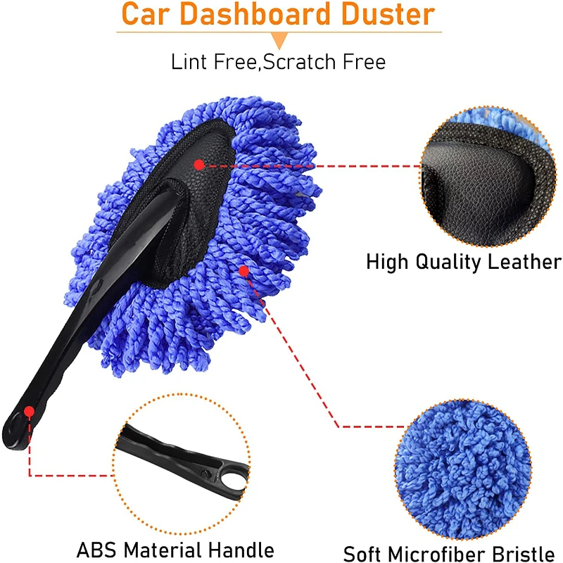 11-piece car wash beauty tool interior leather dust detail brush air conditioning outlet shutter brush