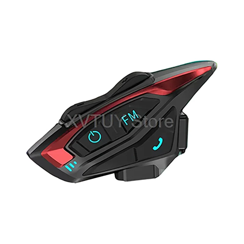 

40 мм высококачественный динамик для мотоциклетного шлема 5,3 Bluetooth-гарнитура Беспроводной мотоциклетный домофон Многофункциональное аудио с FM