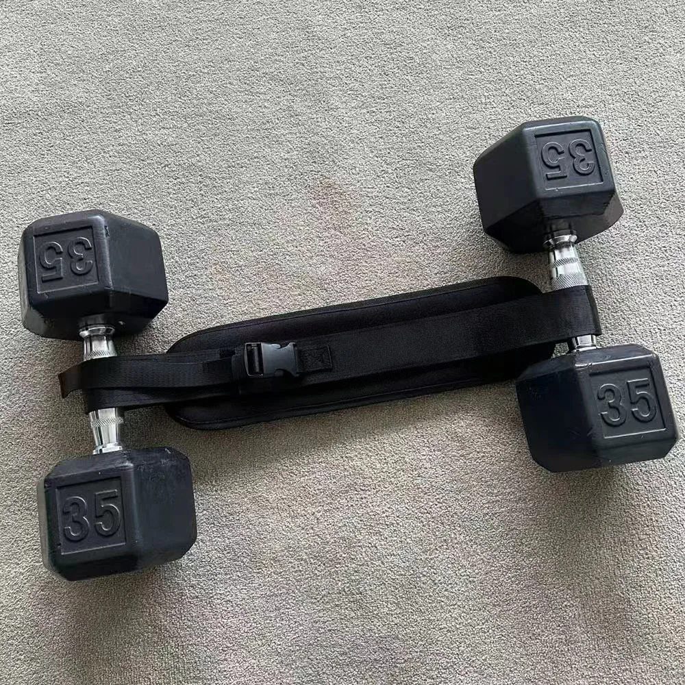 Hip Bridge Training Belt Yoga Exercise Waist Hip Assist Belt Hip Lifting Barbell Adjustable Weight and Thrust Belt