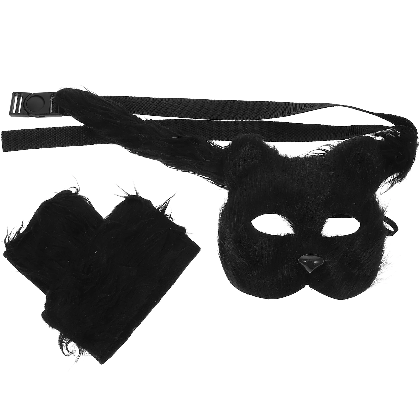 Wolf Maske Handschuh Set Cosplay Zubehör Party Decor Halloween Kostüm Tier Zubehör Schwanz