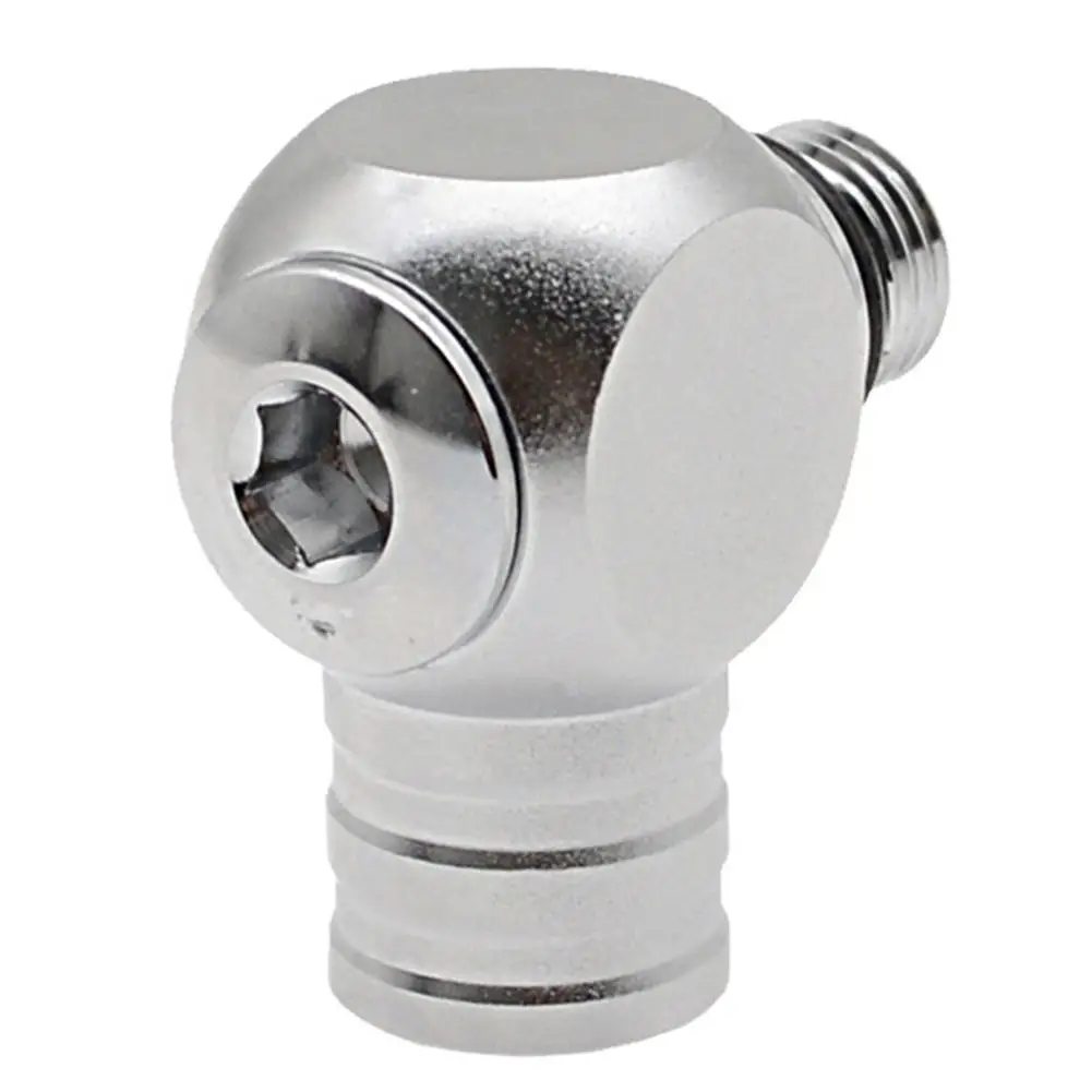 

Хромированный латунный соединительный элемент, вращение на 360°, 30x28x16 мм, адаптер для дайвинг-шланга, хромированная латунь, компактный размер