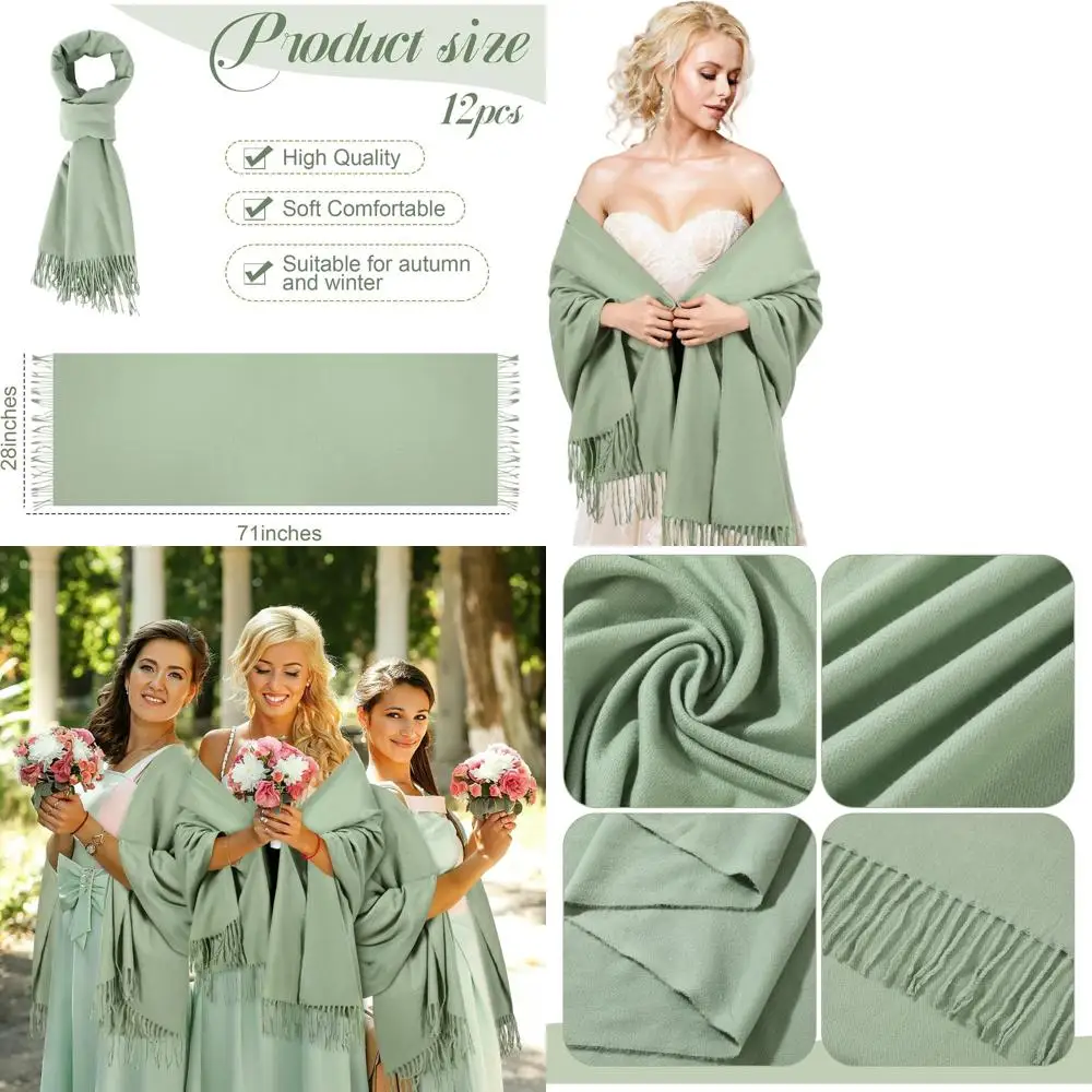 

Роскошные шали из пашмины — идеально подходят для зимних свадеб, подружек невесты и праздничных вечеринок.