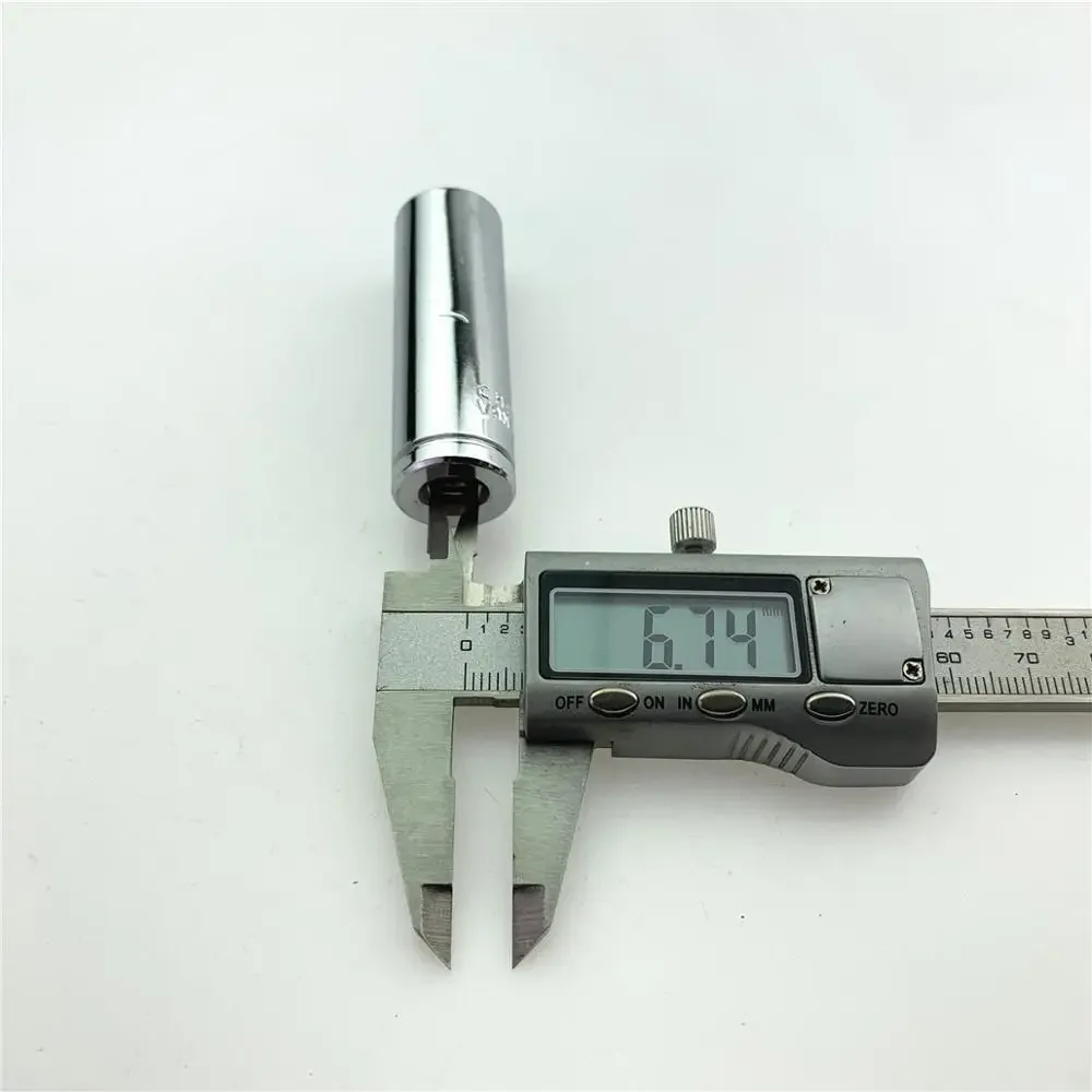 2pcs Extended Sleeve Metric 1/4 Inch Mirror Polished Outer Hexagon Sleeve Repair Tools