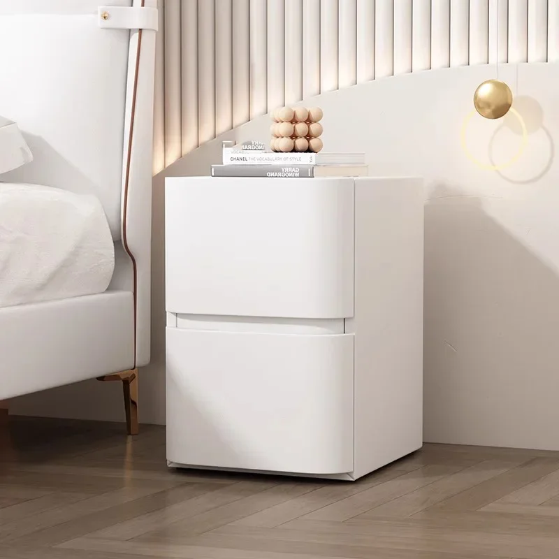 Nordic Bedroom Nightstand Minimalist White Aesthetic Drawer Nightstand Wood Korea Comodini Camera Da Letto Japanese Furniture