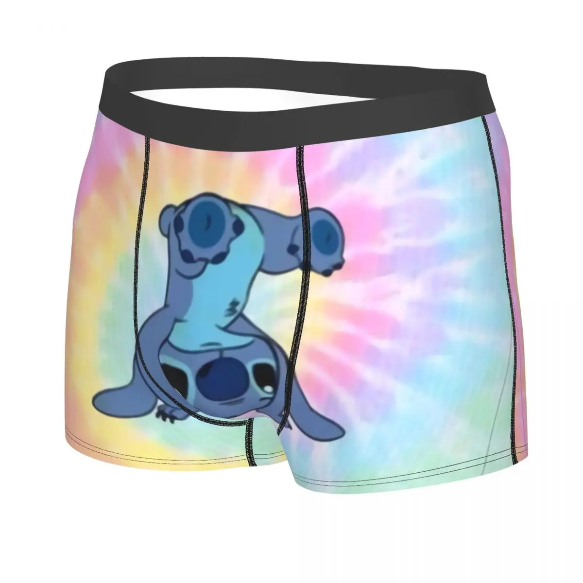 Custom Stitch Upside Down Anime Underwear Male Print Boxer Shorts Panties Briefs Soft Underpants