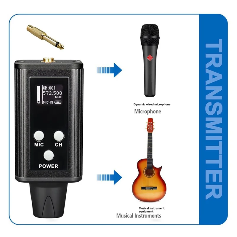 【A42U】 Беспроводная система мониторинга Беспроводной мониторинг возвращения ушей для динамиков, усилителей мощности, микшеров или гитар