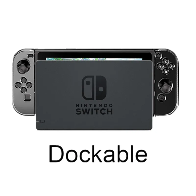 Hard PC Protection Cover For Nintend Switch NS NX Case Transparent Crystal Shell Console Controller Accessories With Stand Cases