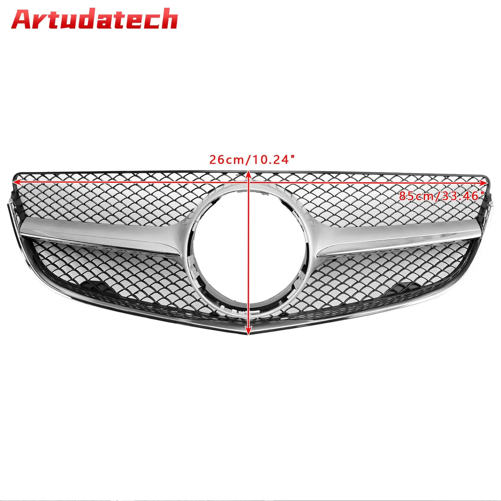 Artudatech Front Bumper Grill Grille Fit for Mercedes Benz E-CLASS W207 Coupe 2014-2017