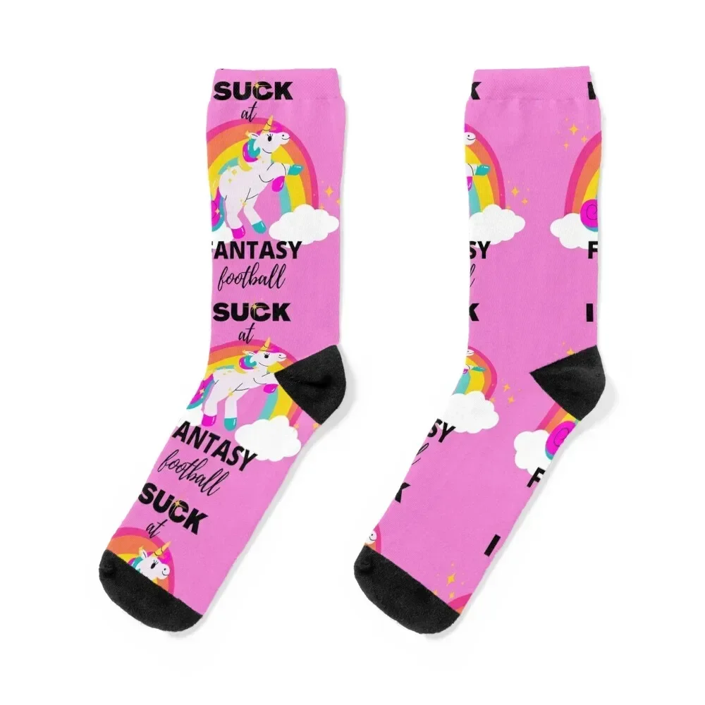 I Suck at Fantasy Football Loser Shirt Socks football bright garter Argentina new year Socks Ladies Men's