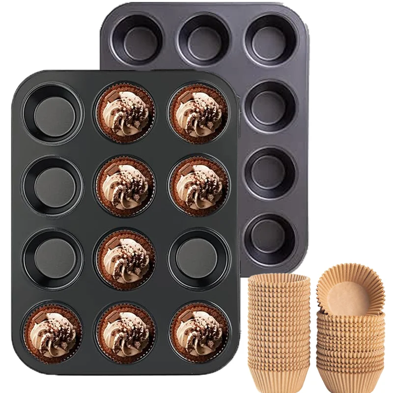 Muffin Cupcake Cup  Nonstick Muffin Liners Paper Cup Baking Molds  Brownie Pan Quick Pastries Bakeware Kitchen Accessories Tool