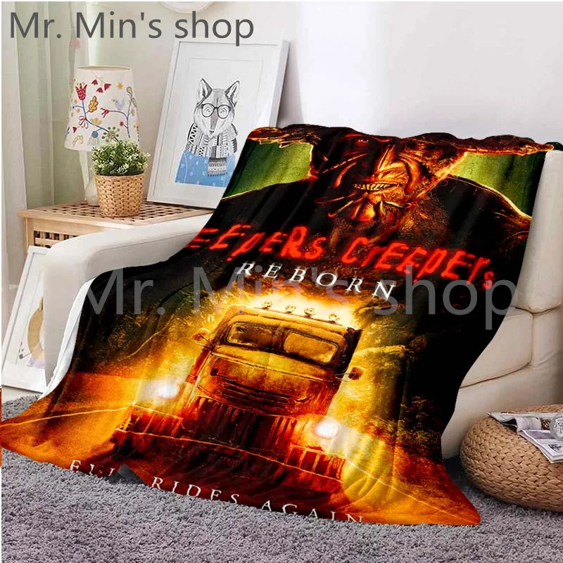 Horror Movie Jeepers Creepers Blanket Halloween Flannel soft Throw blanket  For Kids Adults bed plaid bedspread home textile