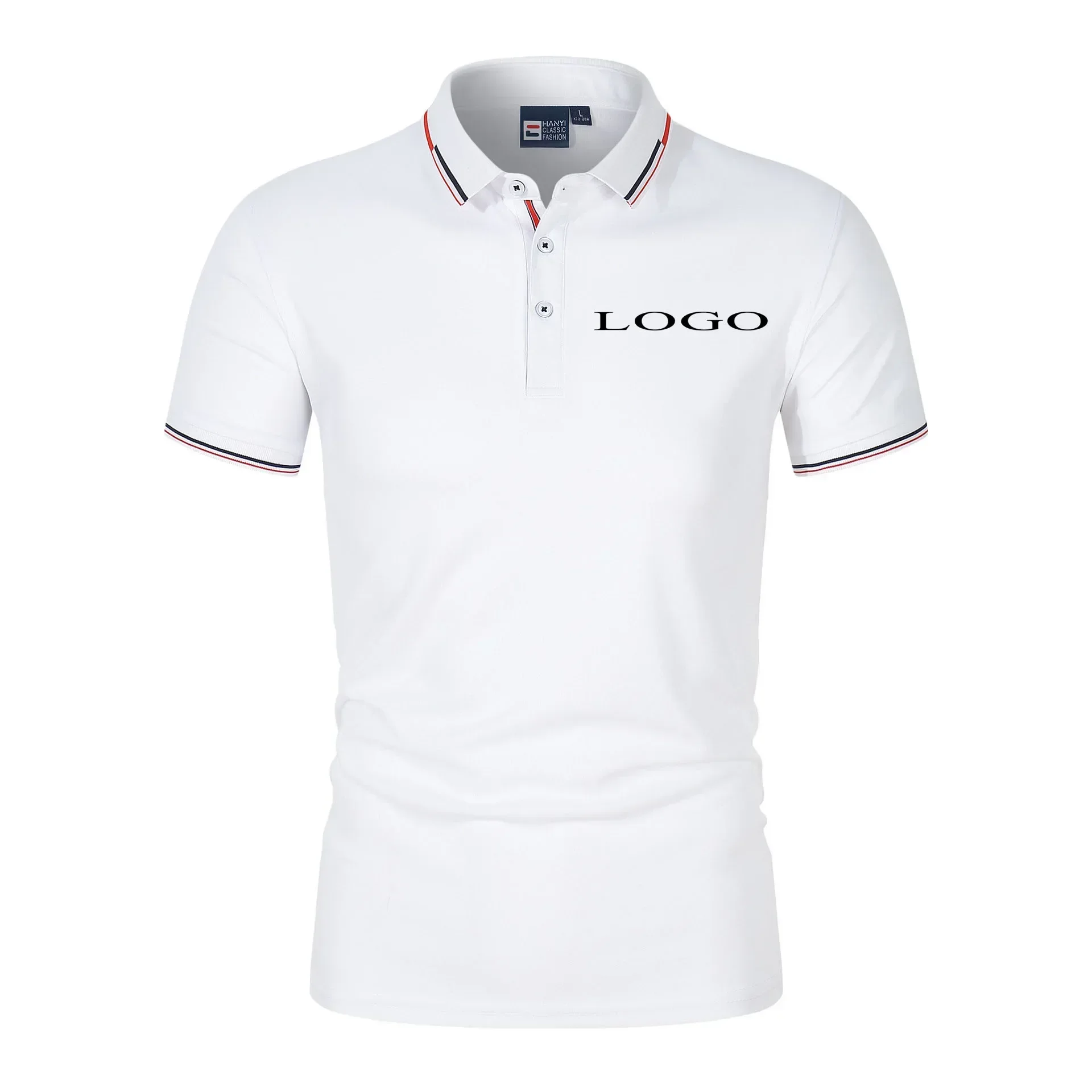 DIY Polo Shirt for Men And Women Personalized Customization of Your Own Design Brand Logo/ Images Anytime Anywhere EU S