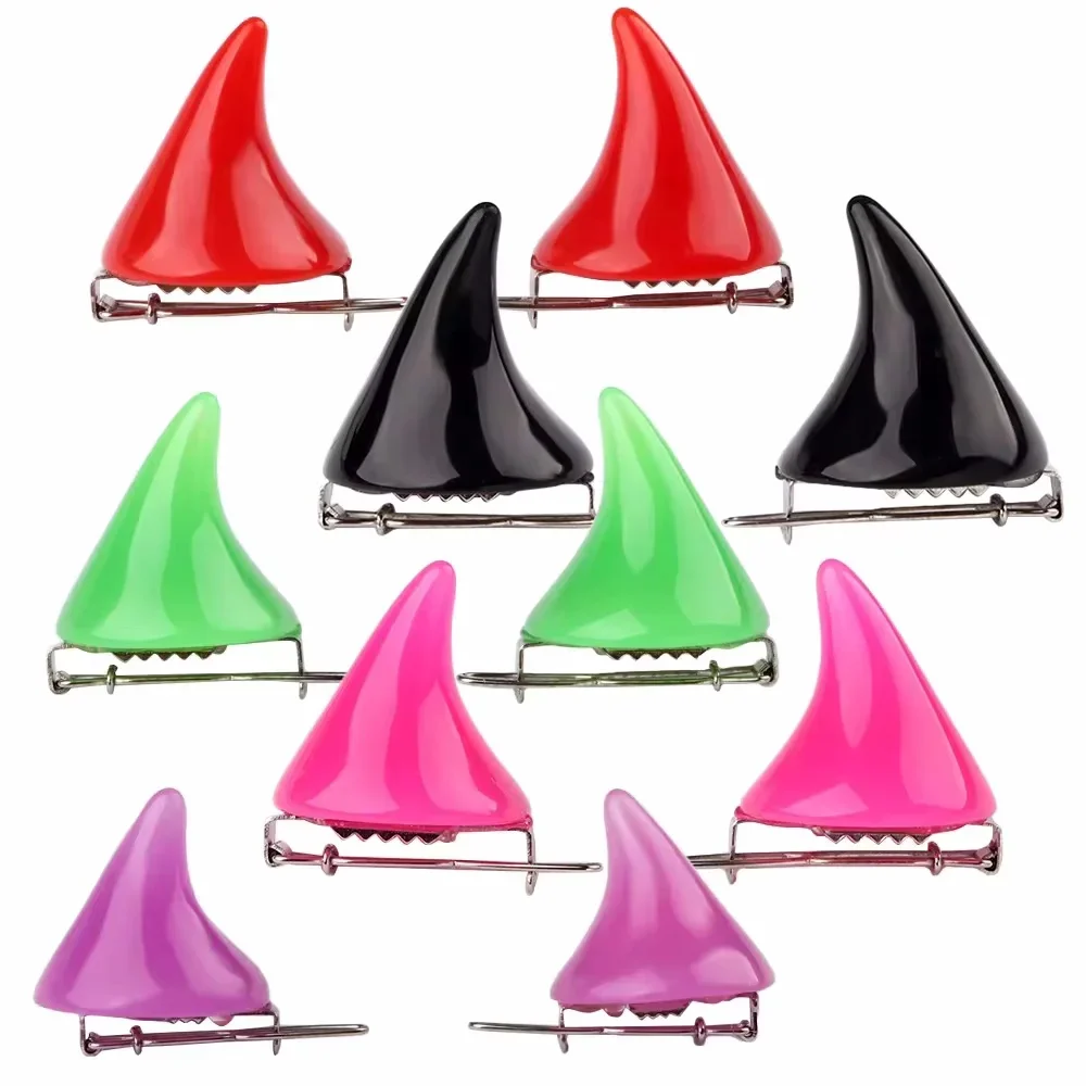 Horquillas pequeñas con cuerno de buey y demonio, accesorios para el cabello para Halloween, Clip, 1 par, horquillas para disfraz de niño y adulto, regalo de fiesta gótica