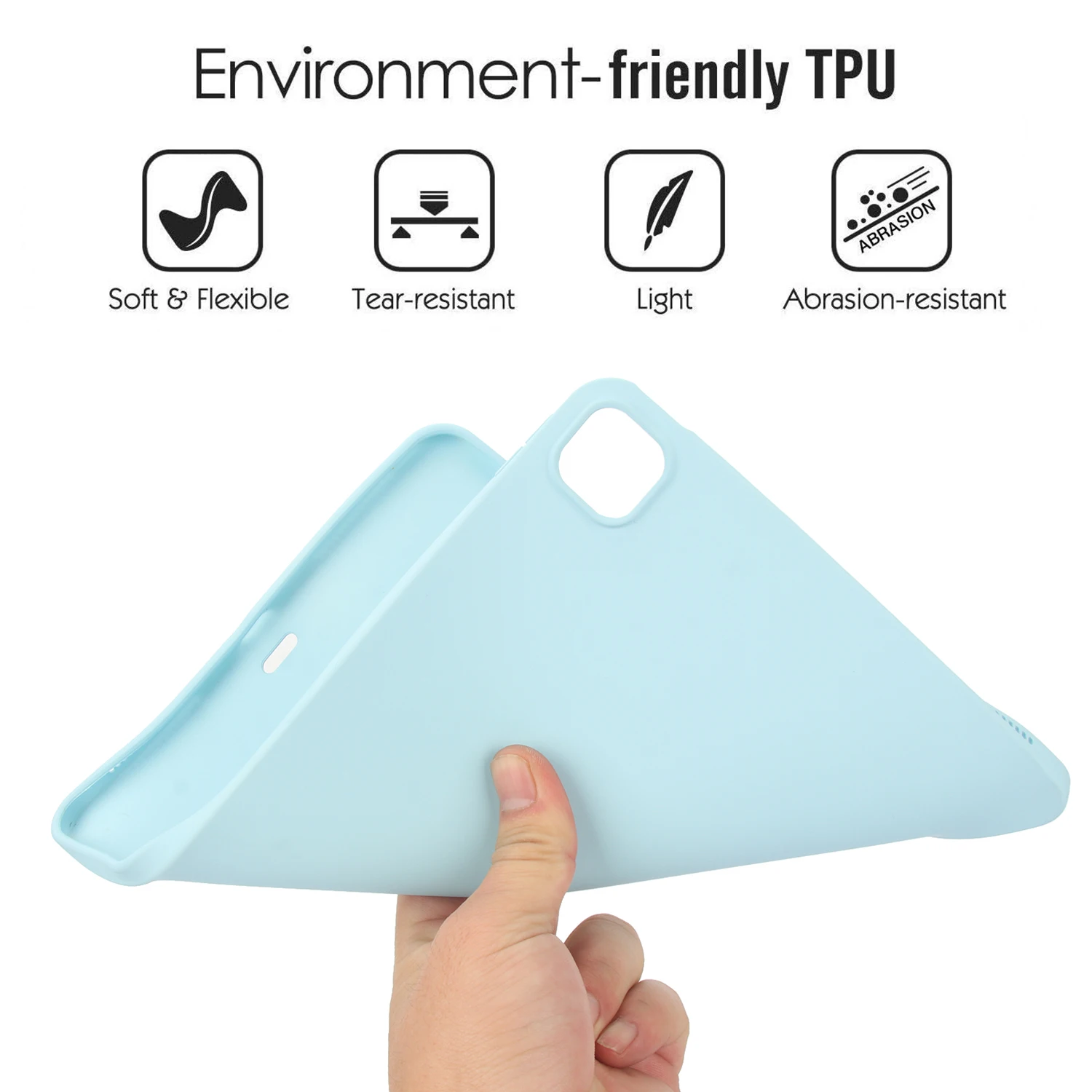 For 2021 iPad 10.2 Case 7/8/9th Generation Cover For 2018 9.7 5/6th Air 2/3 10.5 Mini 4 5 6 Pro 11 Air 4/5 10.9 10th funda soft