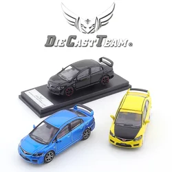 DCT 1/64 FD2 Model 8th Generation Honda Civic Type R Diecast Automotive Model Ornaments Cas Toys Gift Decorations