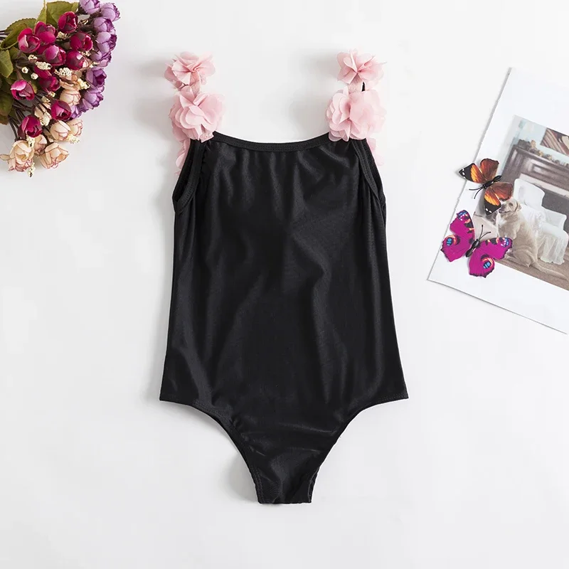 1-5T Toddler Baby Girls New Swimsuit One Piece Swimsuit 2023 Fashion  Flower Swimwear For Children Summer Bathing Suits