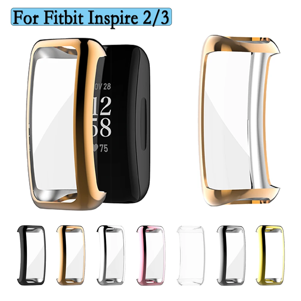 TPU Protective Shell For Fitbit Inspire 2/3 Soft And Flexible Watch Cover With Screen Protection Case Replacement