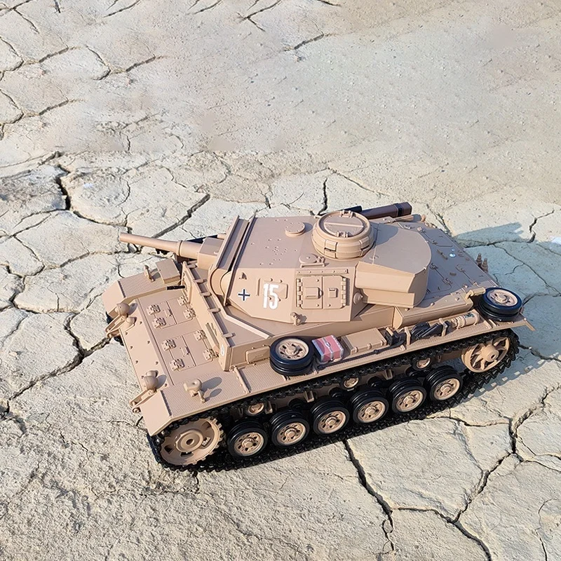 Kubin Kehenglong 3849-1 1:16 Carro armato tedesco Panzer III tipo H Simulazione Telecomando Carro armato competitivo multifunzionale elettrico