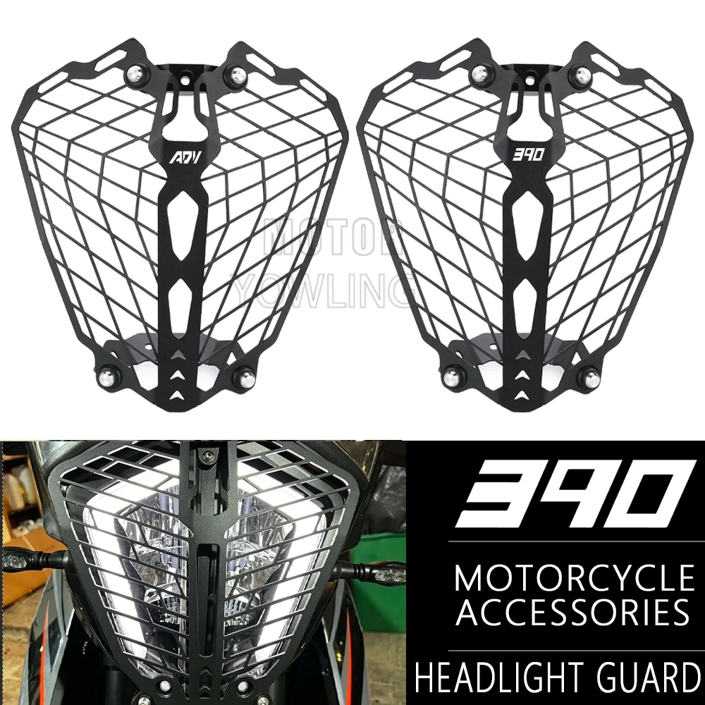 

FOR 390ADVENTURE 2020-2024 790 890 Adventure ADV R S RALLY 2018-2023 2024 Motorcycle Front Headlight Grill Guard Cover Protector