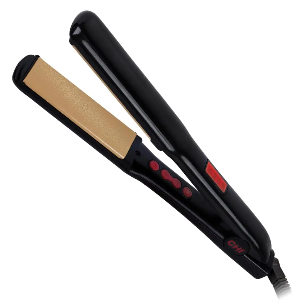 Flat Iron Hair Straightener with Titanium-Ceramic Plates, Fast 40s Heat Up, 1.25" for Smooth Frizz-Free Style