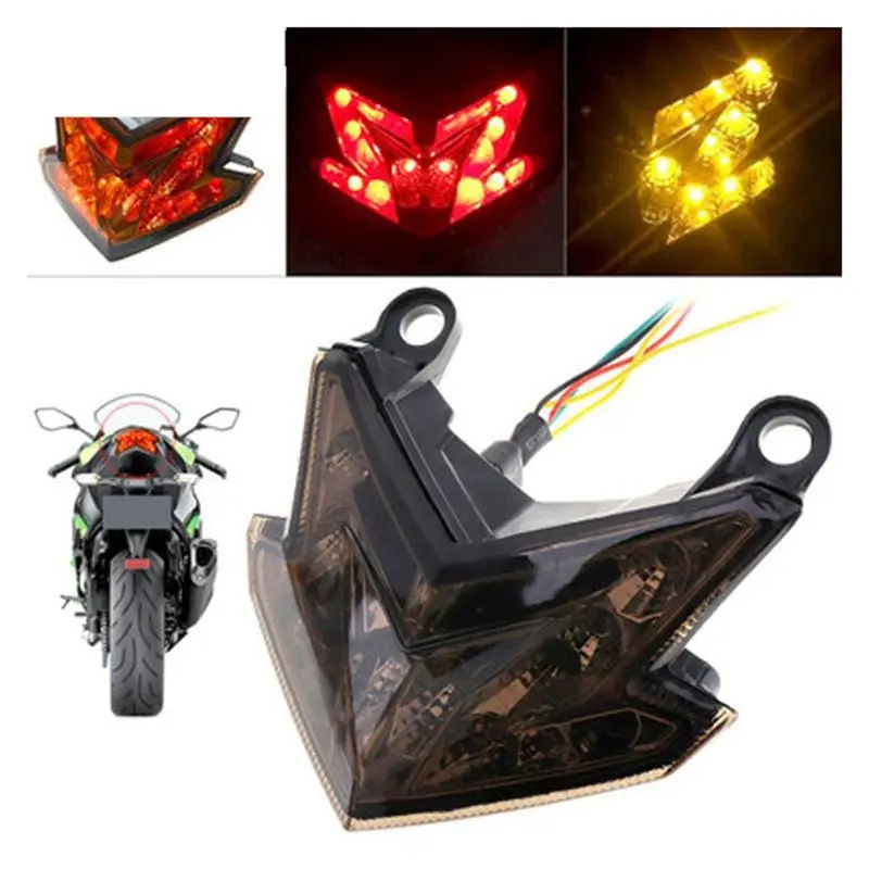 A09E-Motorcycle Taillight LED Withturn Signal Light Brake Light Tail Light For Kawasaki Z125 2013-2022 Z800 ZX6R 2013-2016 view 5