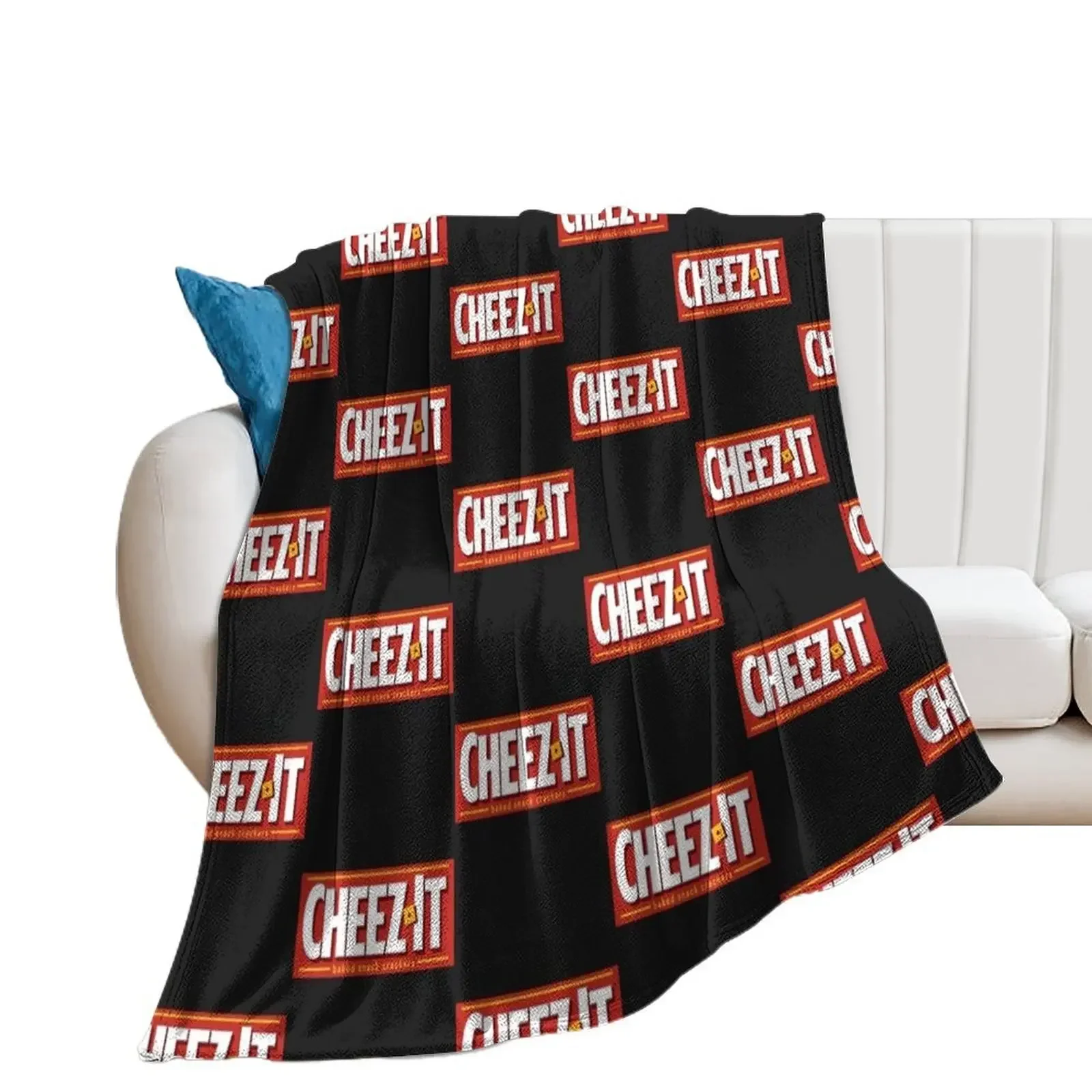 Cheez It Logo Throw Blanket Retros Polar For Sofa Thin Decorative Throw Blankets